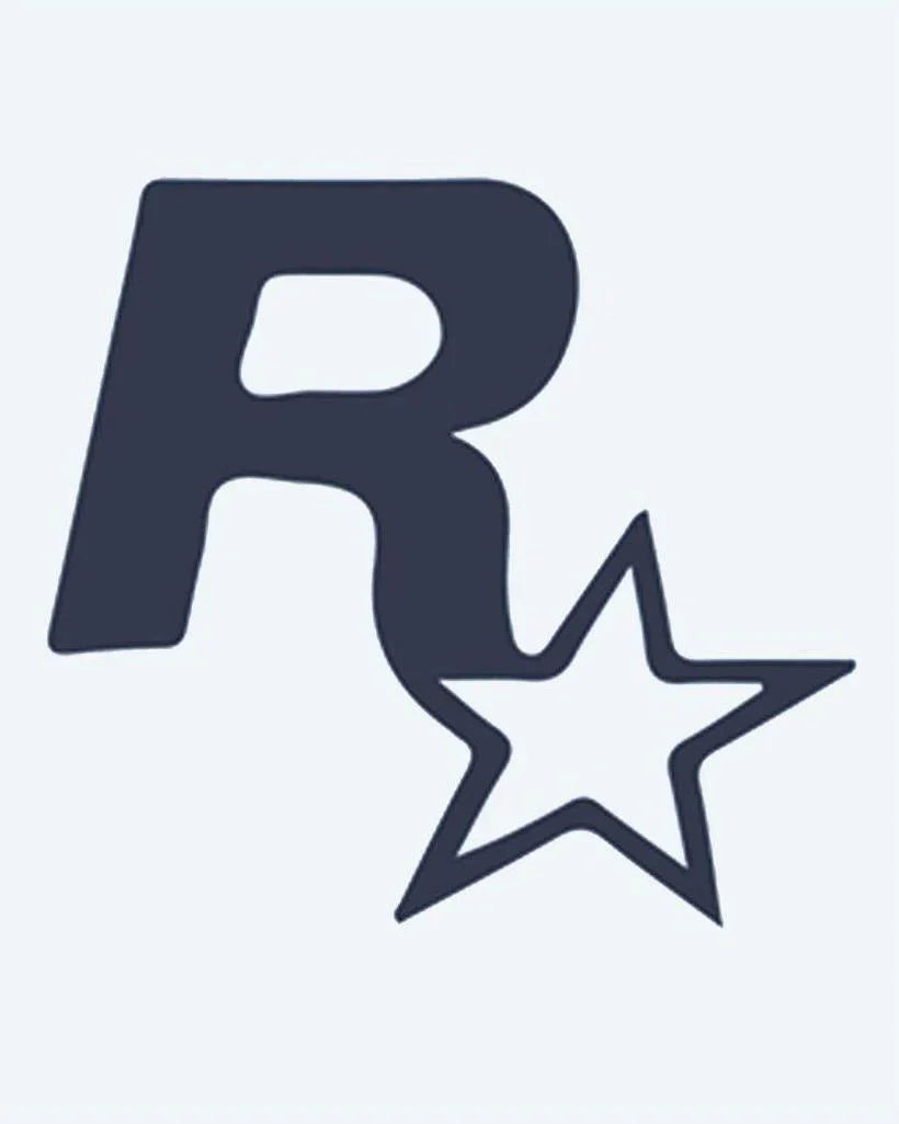Design del tatuaggio semi-permanente R Star Logo di INKON – illustrazione di lettera R con emblema a stella riconoscibile, 2 x 2 in (5x5cm), disponibile su inkon.co